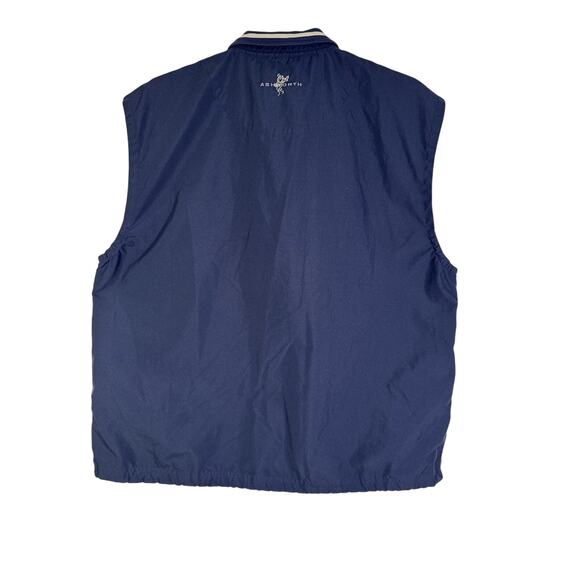 Ashworth Windbreaker Golf Vest Men's L Sleeveless Pockets V-neck Blue - Picture 2 of 6